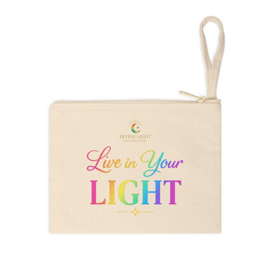 Live in Your Light Zipper Pouch