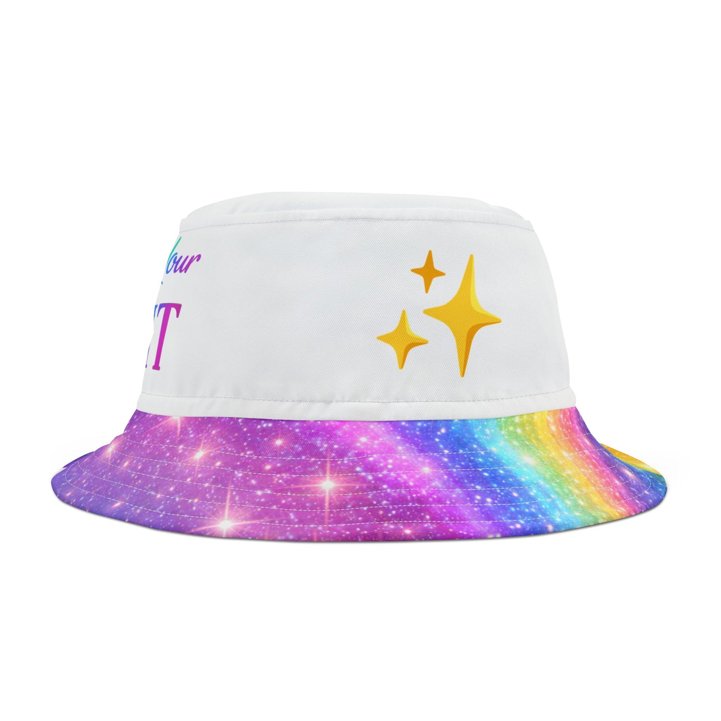 Live in Your Light Rainbow Bucket Hat