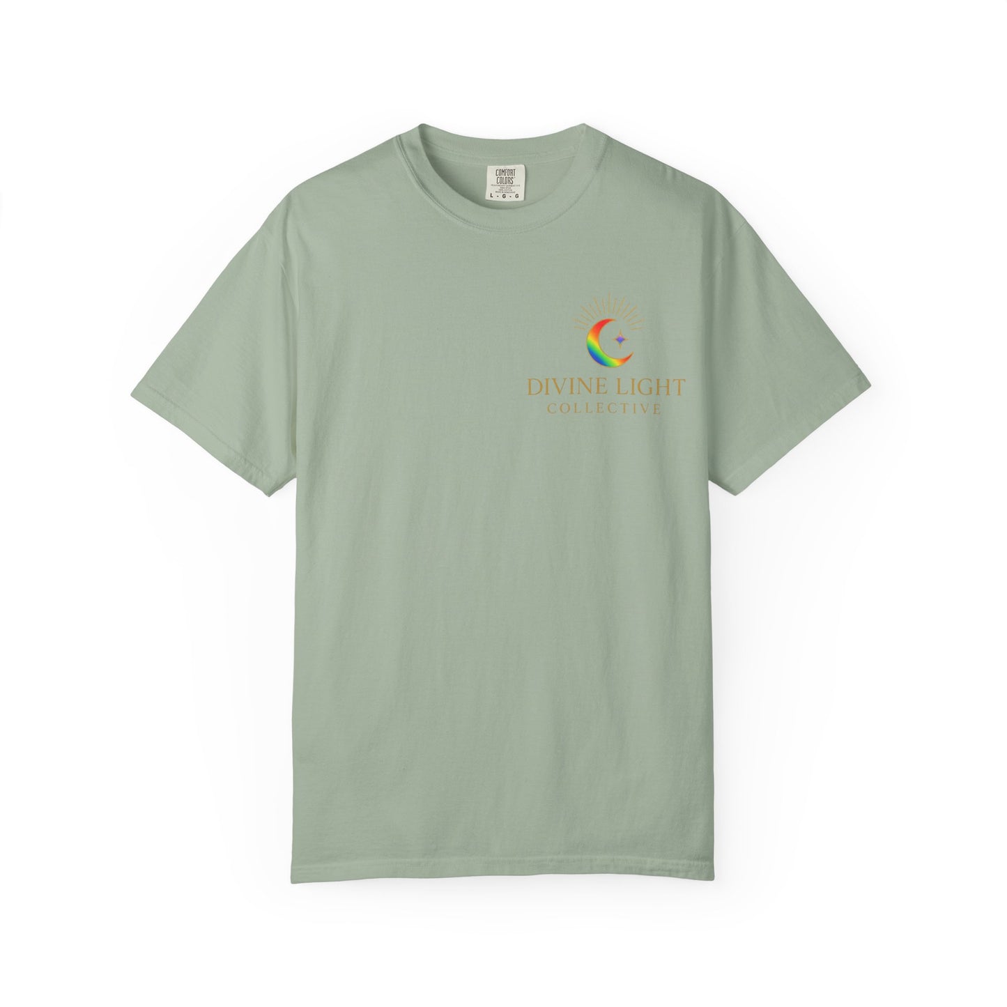 T-Shirt — "Live in Your Light" Rainbow Inspirational Tee