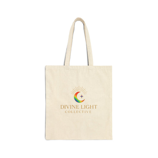 Live In Your Light Canvas Tote Bag – Rainbow Inspirational Eco Shopper