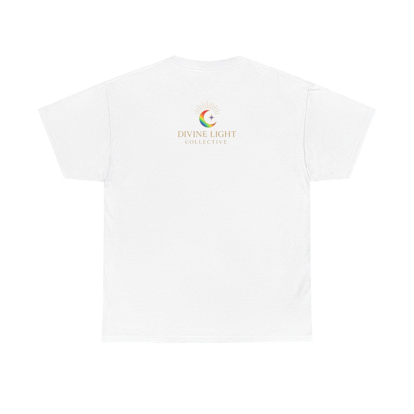 Live in Your Light Rainbow T‑Shirt — Inspirational Positive Message Tee