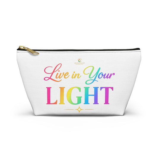 Live in Your Light Rainbow Accessory Pouch