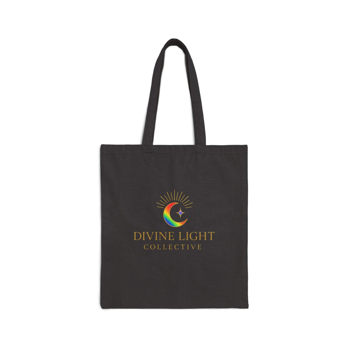 Live In Your Light Canvas Tote Bag – Rainbow Inspirational Eco Shopper