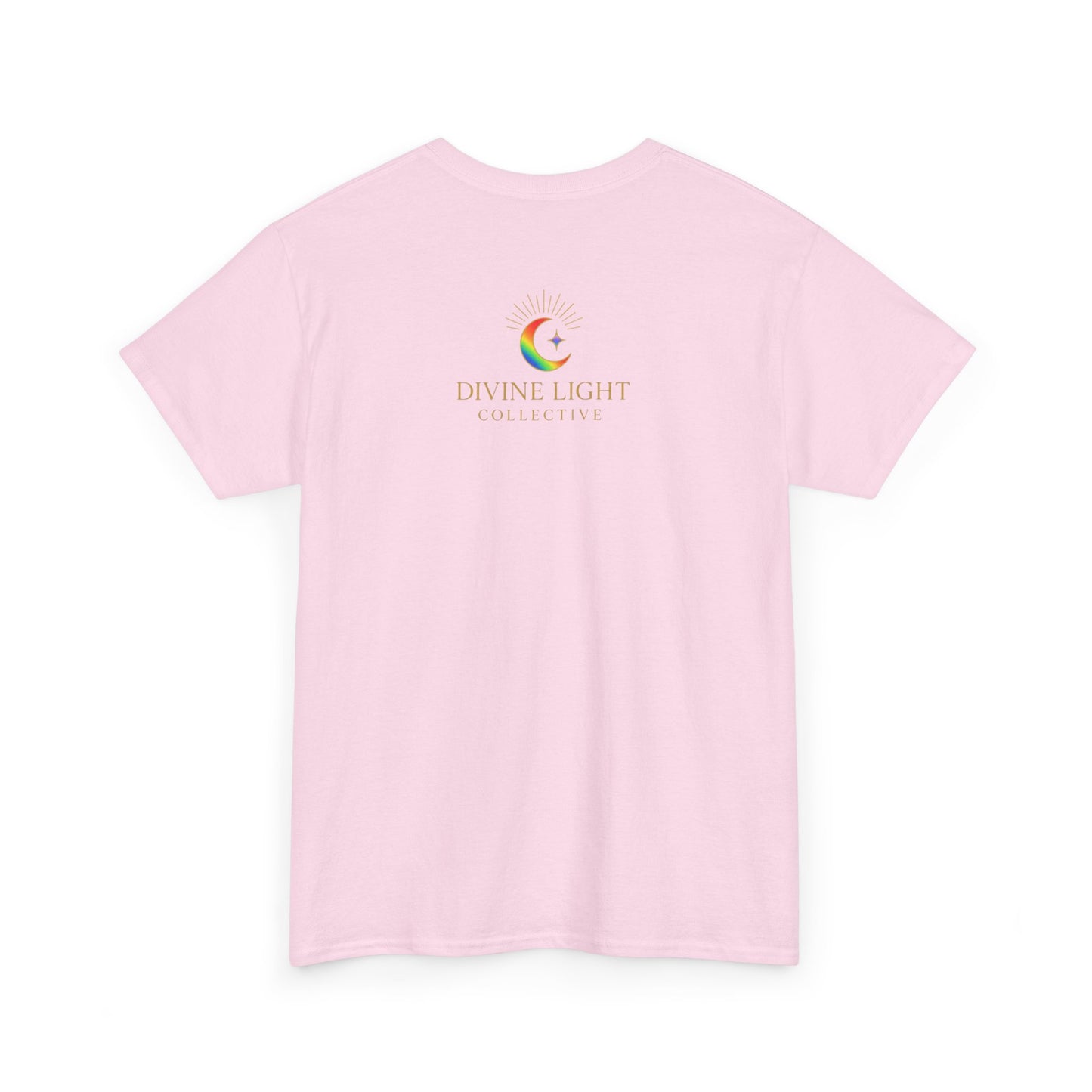 Live in Your Light Rainbow T‑Shirt — Inspirational Positive Message Tee