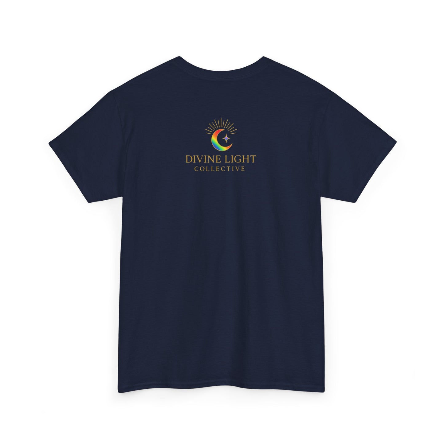 Live in Your Light Rainbow T‑Shirt — Inspirational Positive Message Tee