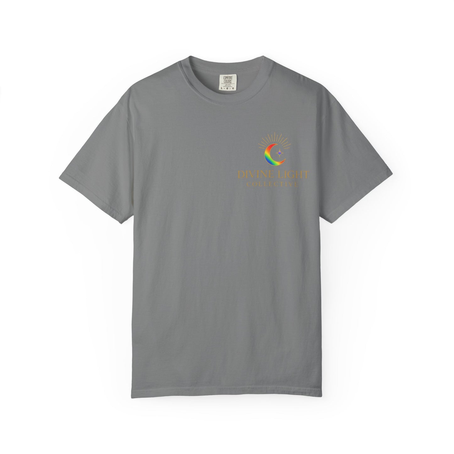T-Shirt — "Live in Your Light" Rainbow Inspirational Tee
