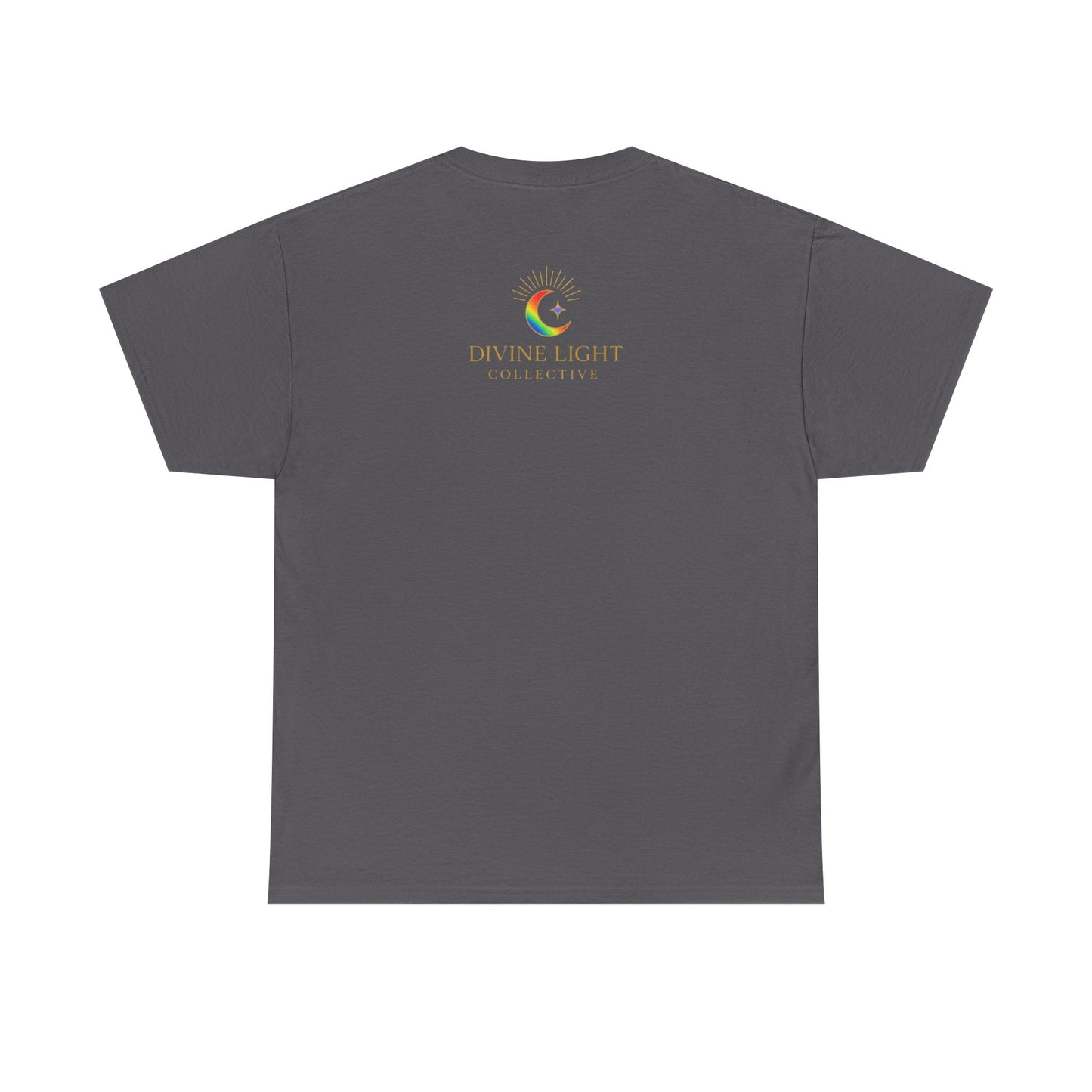 Live in Your Light Rainbow T‑Shirt — Inspirational Positive Message Tee