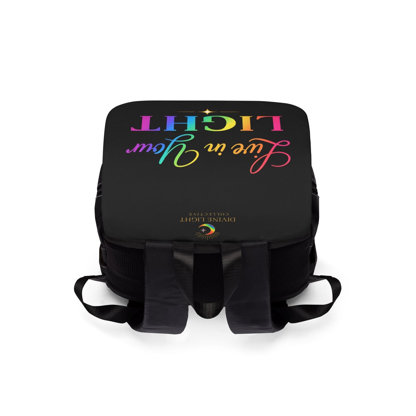 Live in Your Light Rainbow Backpack