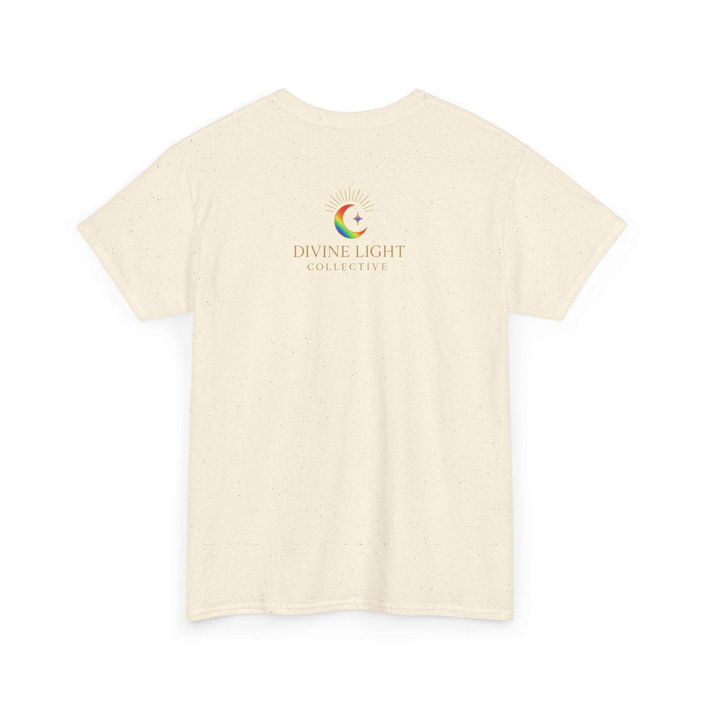 Live in Your Light Rainbow T‑Shirt — Inspirational Positive Message Tee