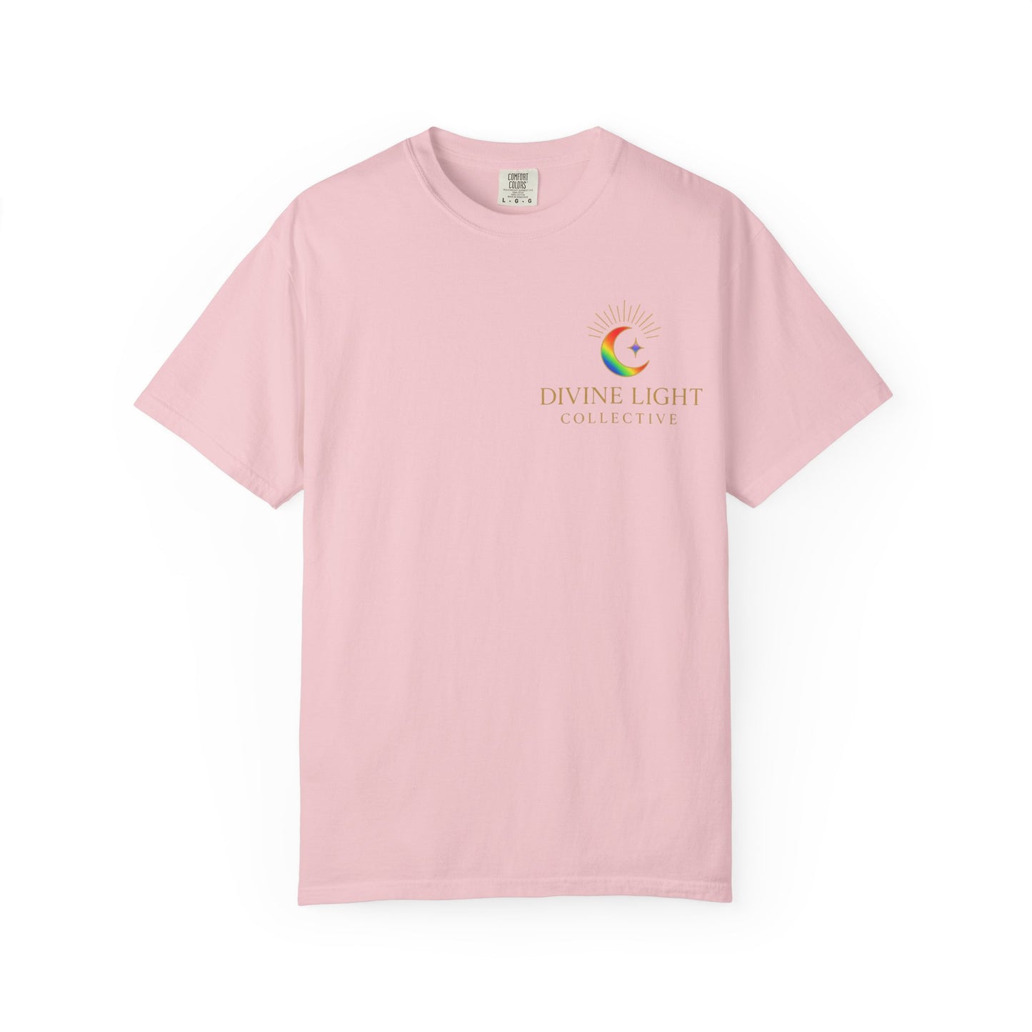 T-Shirt — "Live in Your Light" Rainbow Inspirational Tee