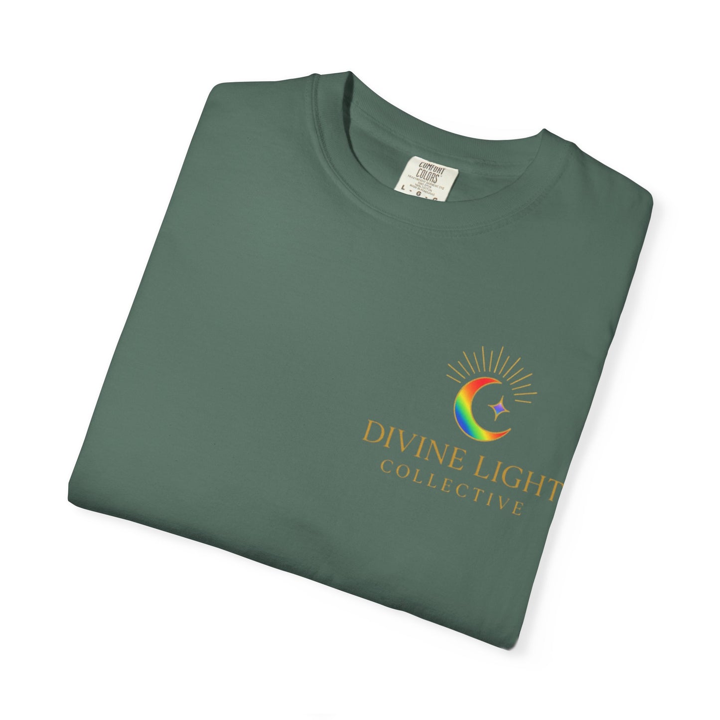 T-Shirt — "Live in Your Light" Rainbow Inspirational Tee
