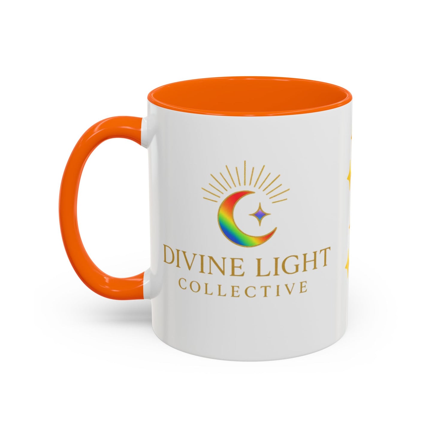 Live in Your Light Accent Coffee Mug — Rainbow Inspirational 11/15oz