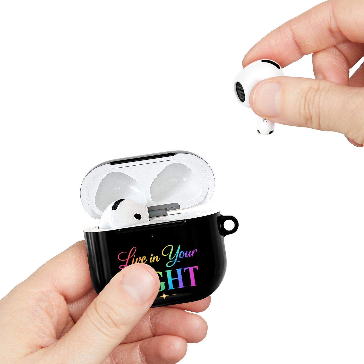 AirPods Case - "Live in Your Light" Rainbow Protective Case