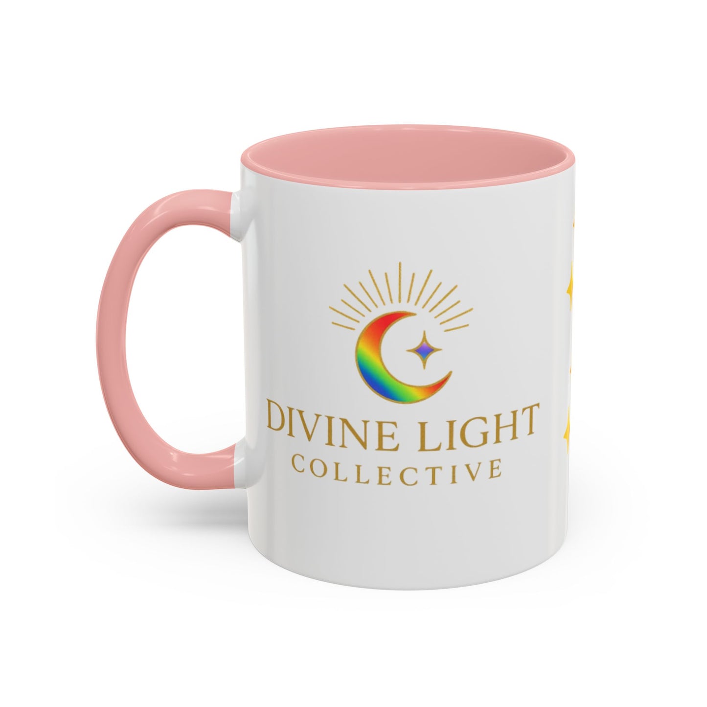 Live in Your Light Accent Coffee Mug — Rainbow Inspirational 11/15oz