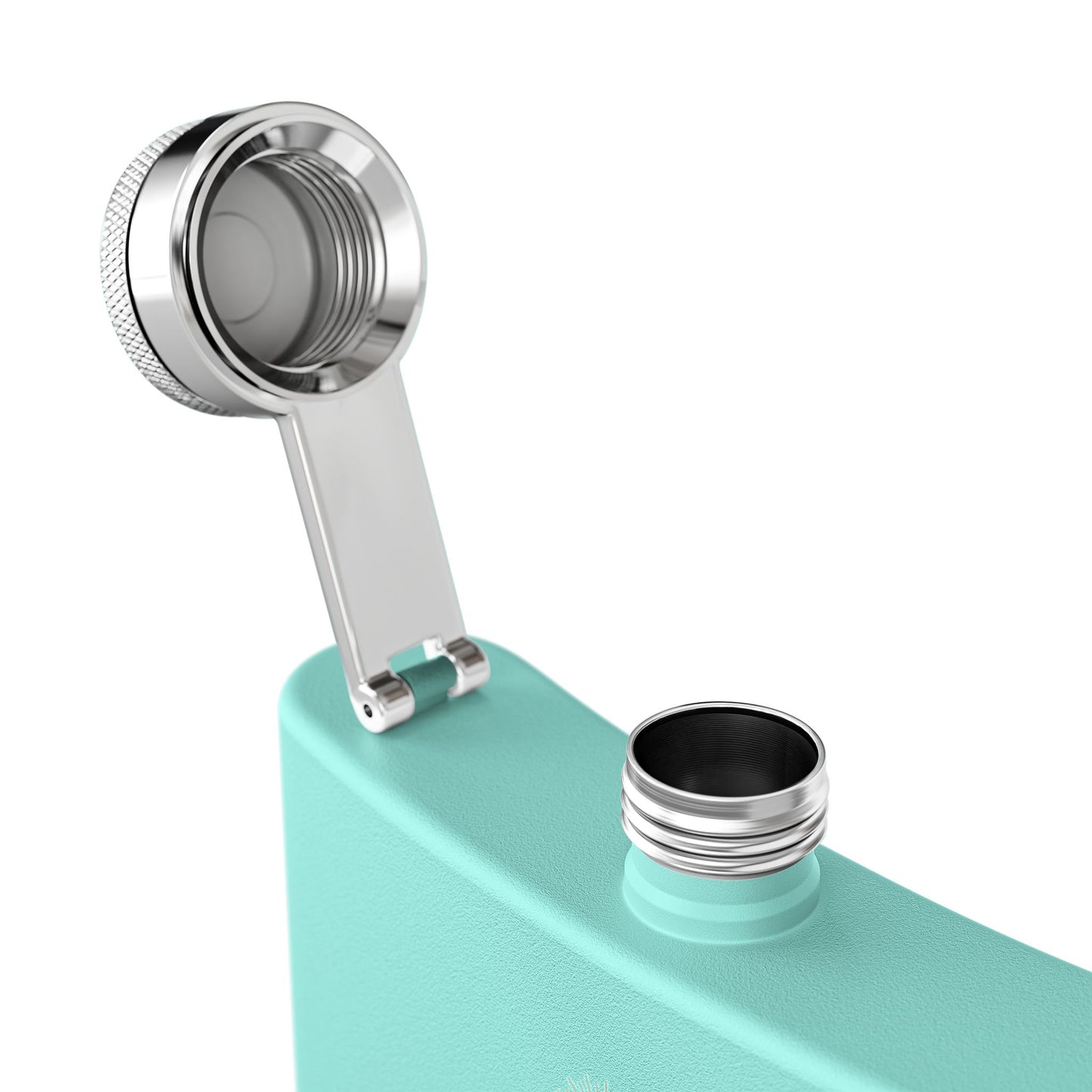 Live in Your Light Stainless Steel Flask — 6oz Rainbow Inspirational Hip Flask