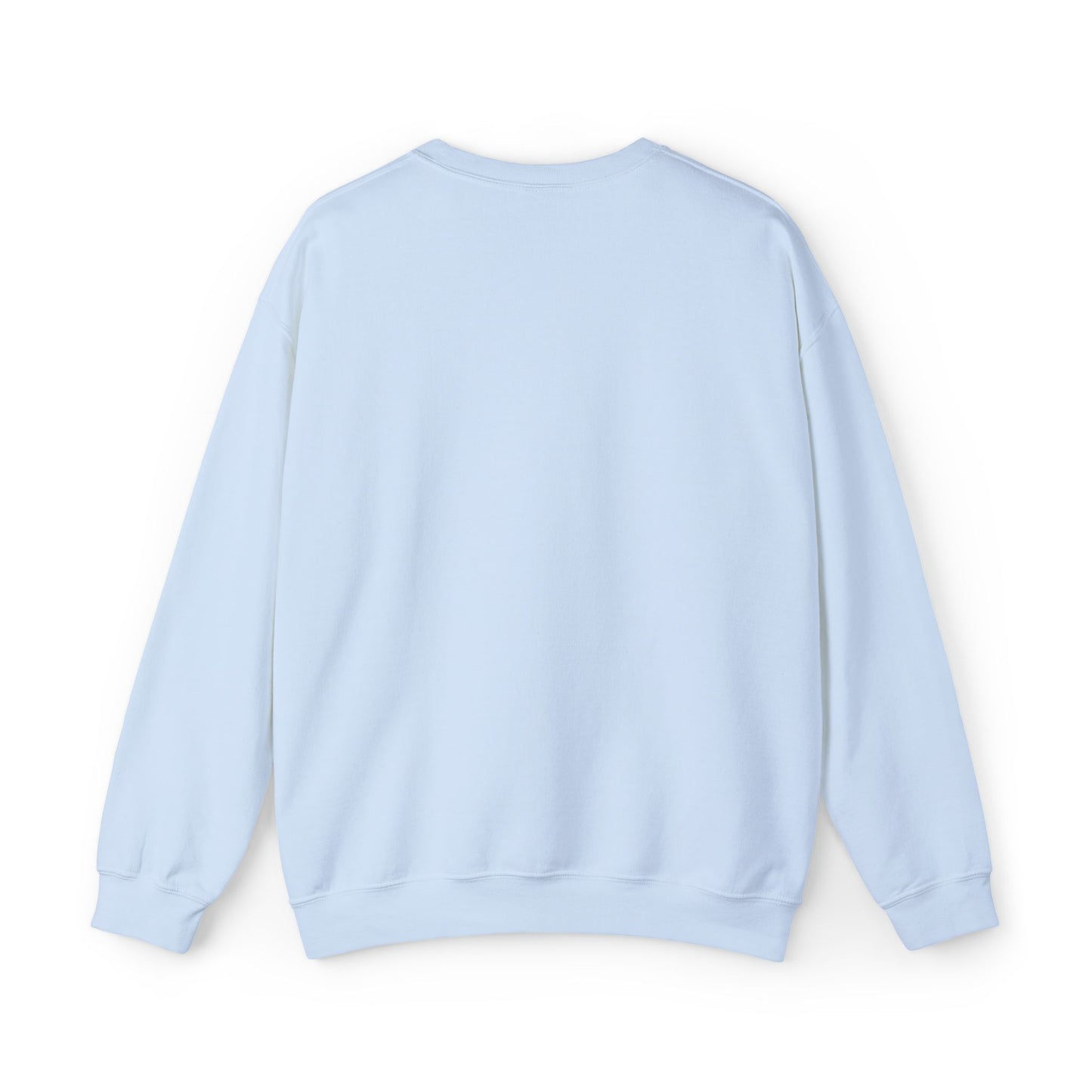 Crewneck Sweatshirt — "Live in your Light" Pastel Rainbow Inspirational Crew