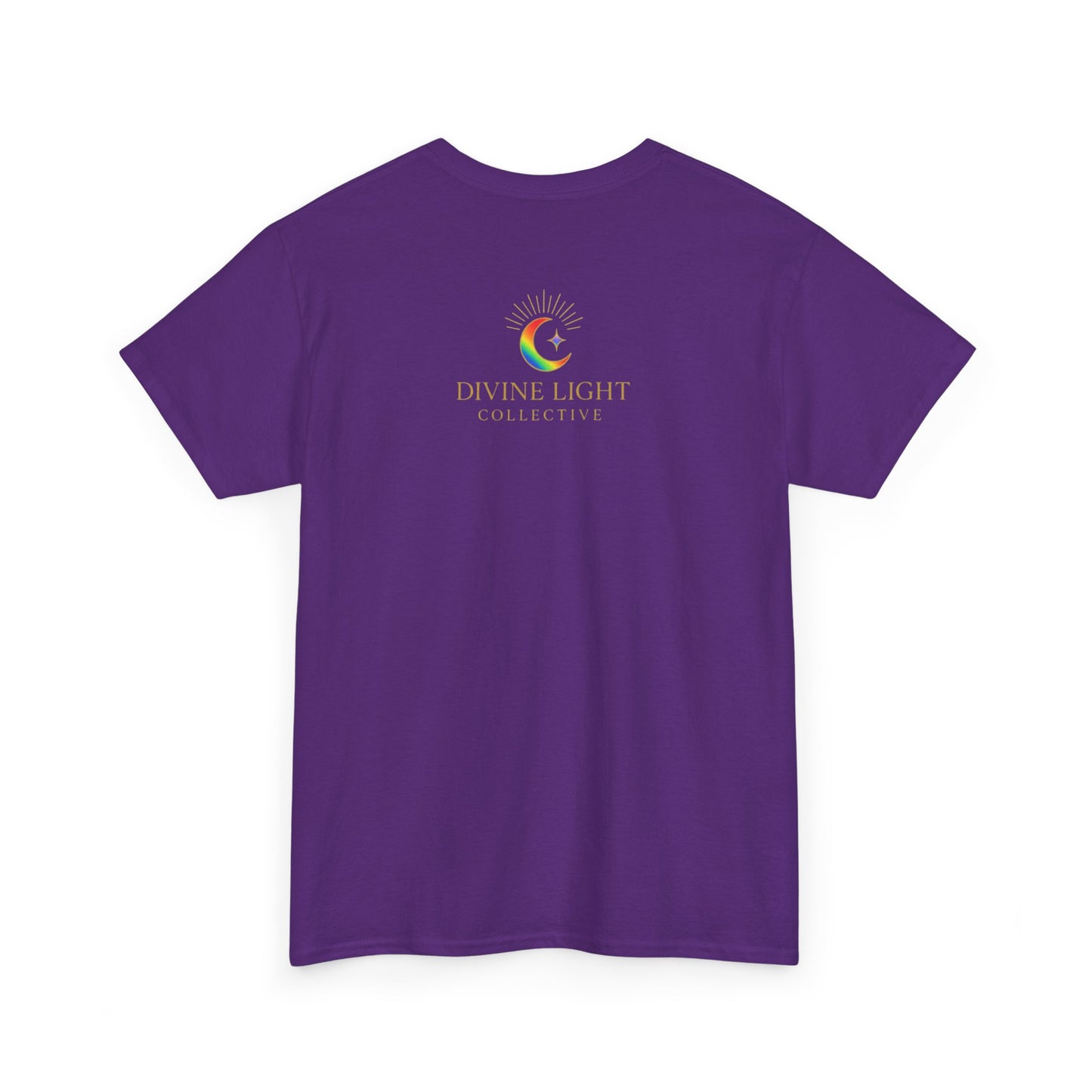 Live in Your Light Rainbow T‑Shirt — Inspirational Positive Message Tee