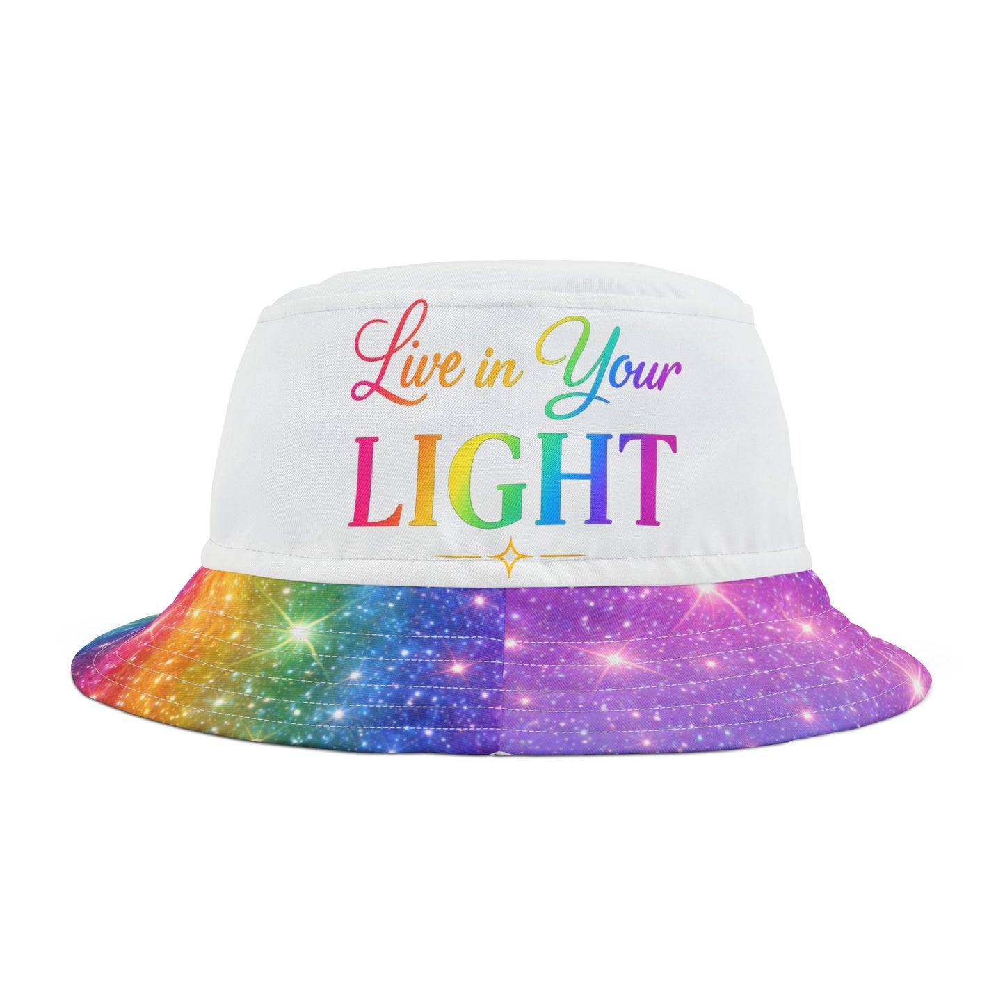 Live in Your Light Rainbow Bucket Hat
