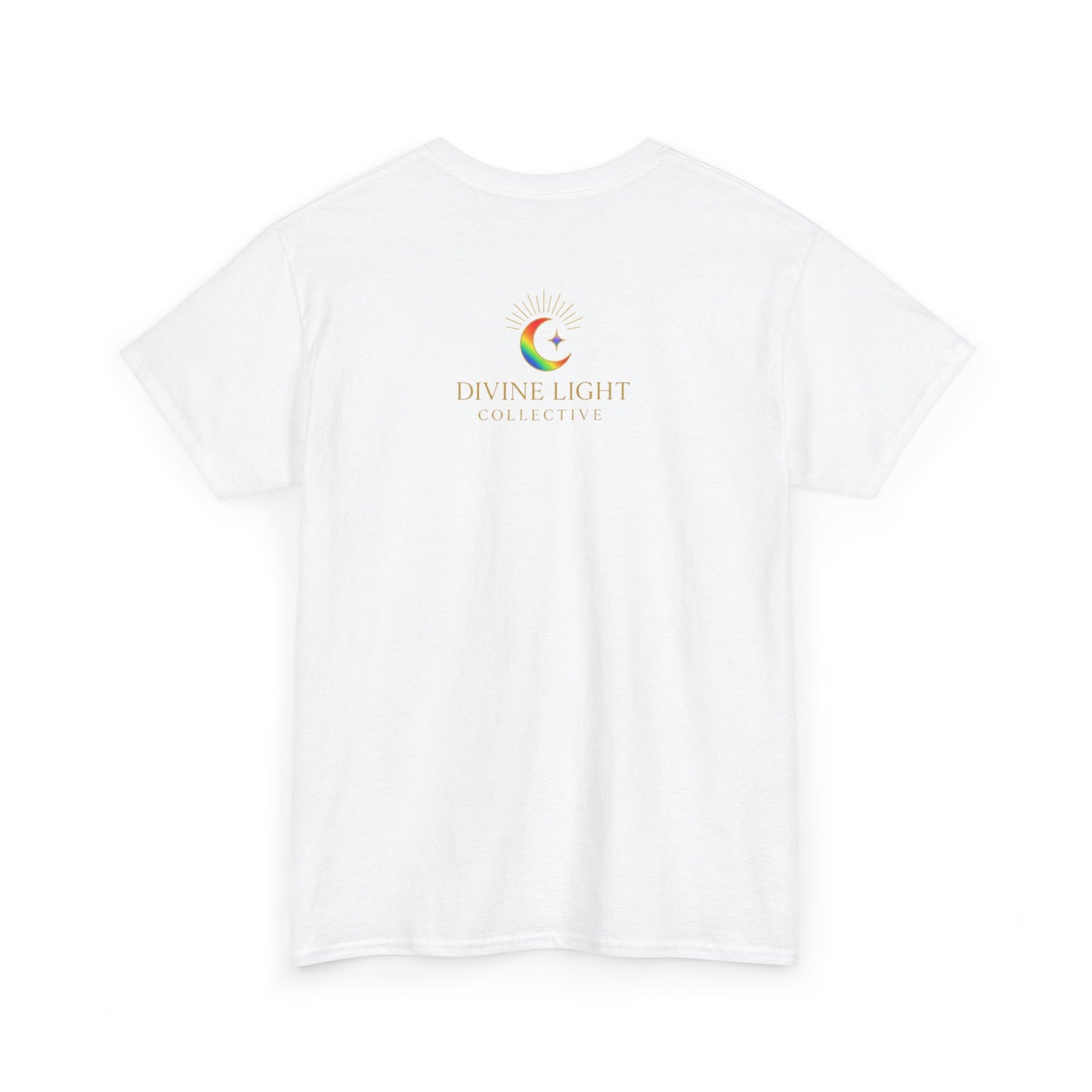 Live in Your Light Rainbow T‑Shirt — Inspirational Positive Message Tee
