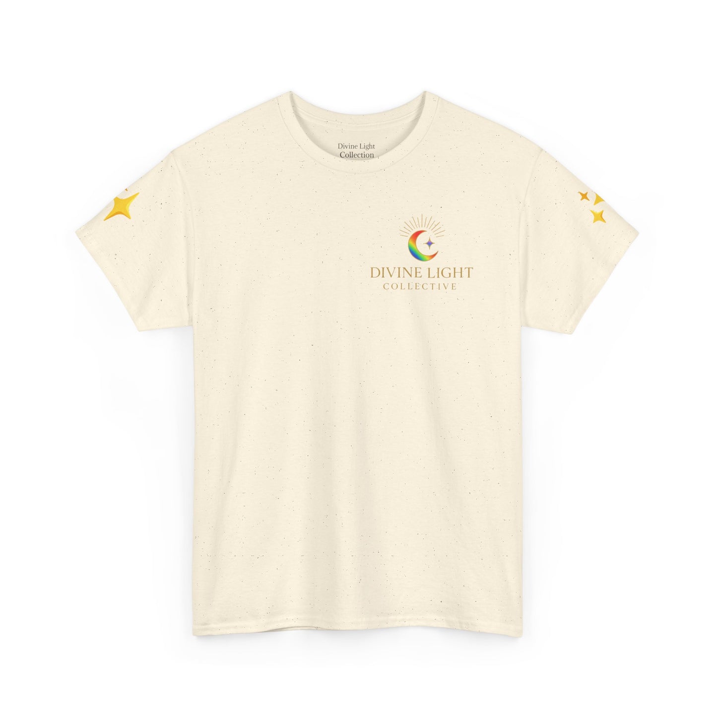 Live in Your Light Tee — Divine Light Collective Rainbow Graphic T-Shirt