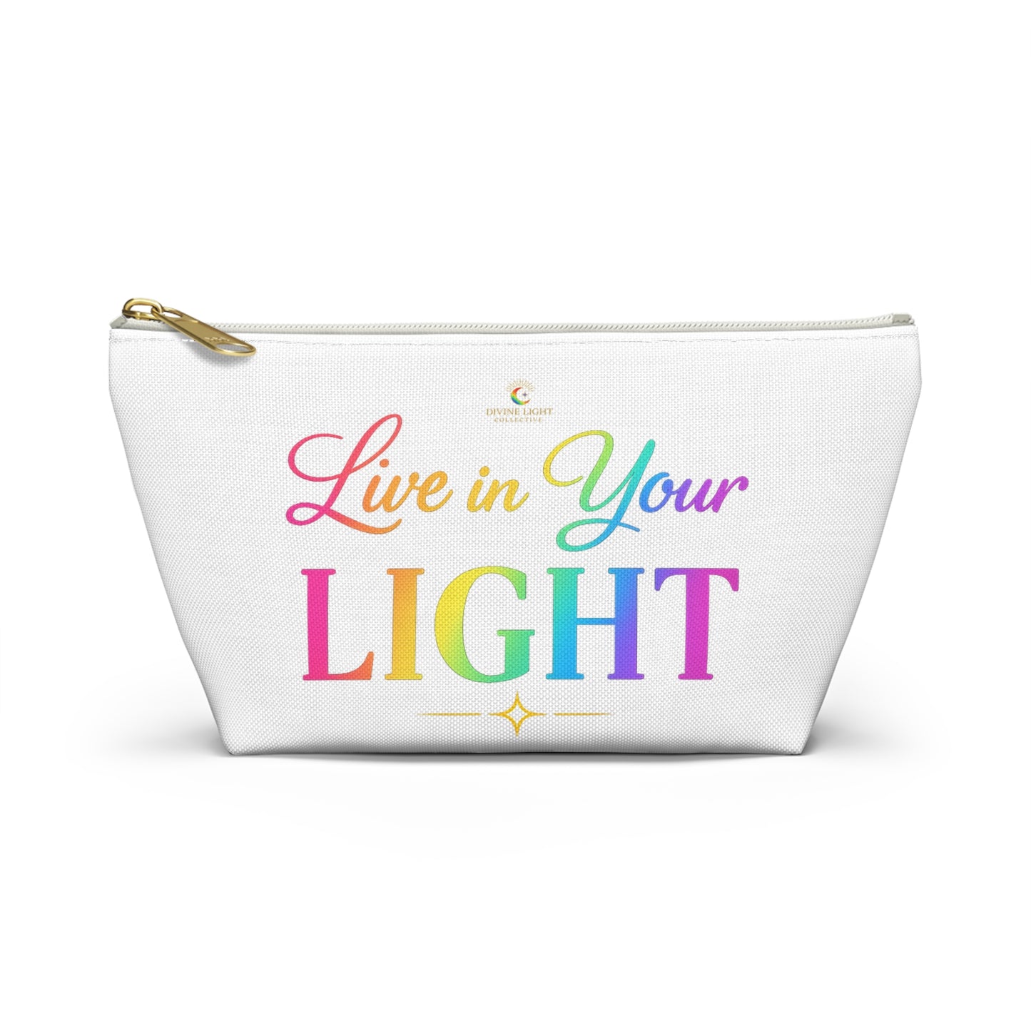 Live in Your Light Rainbow Accessory Pouch